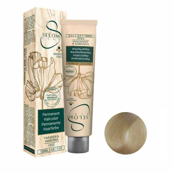 رنگ مو بدون آمونیاک سلوم شماره CS6 حجم 120 میل رنگ شیر نسکافه