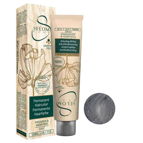 رنگ مو بدون آمونیاک سلوم شماره 1-9 حجم 120 میل رنگ بلوند دودی خیلی روشن