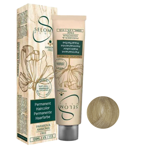 رنگ مو بدون آمونیاک سلوم شماره 8-8 حجم 120 میل رنگ بلوند زیتونی روشن