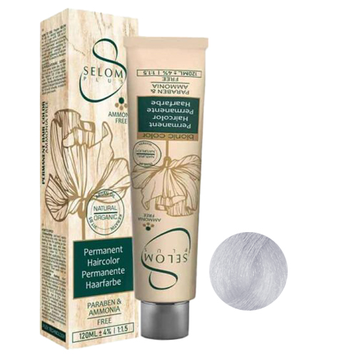 رنگ مو بدون آمونیاک سلوم شماره 11-11 حجم 120 میل رنگ سوپر پلاتینه دودی