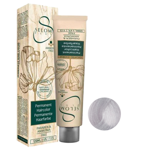رنگ مو بدون آمونیاک سلوم شماره S3 حجم 120 میل رنگ نقره‌ای