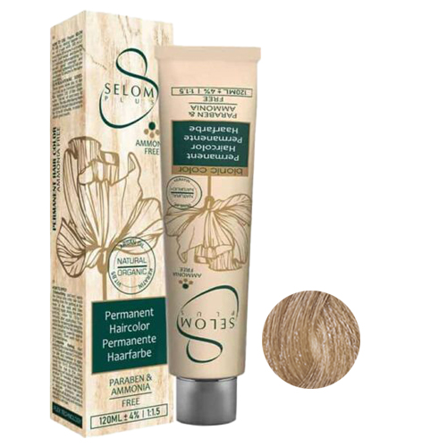 رنگ مو بدون آمونیاک سلوم شماره 3-8 حجم 120 میل رنگ بلوند طلایی روشن