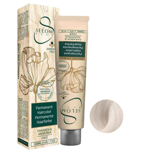 رنگ مو بدون آمونیاک سلوم شماره 901 حجم 120 میل رنگ بلوند یخی فوق العاده روشن