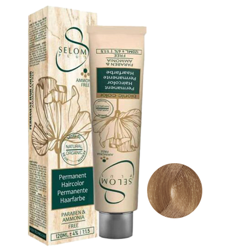 رنگ مو بدون آمونیاک سلوم شماره 7-8 حجم 120 میل رنگ بلوند شکلاتی روشن