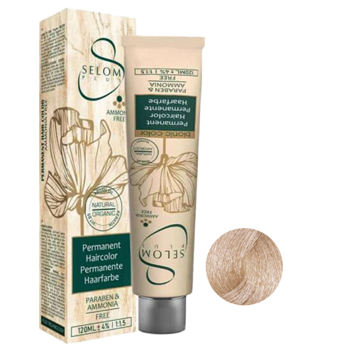 رنگ مو بدون آمونیاک سلوم شماره 23-9 حجم 120 میل رنگ بلوند آپریکات خیلی روشن