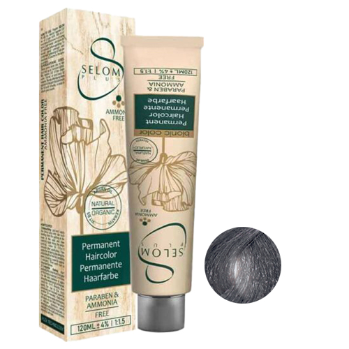 رنگ مو بدون آمونیاک سلوم شماره 1-8 حجم 120 میل رنگ بلوند دودی روشن